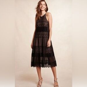 Black lace dress HD in Paris